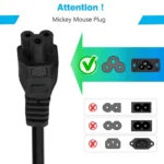 Laptop Power Cable Cord (1 Meter) BIS Certified - 3 Pin Indian Plug - Image 9