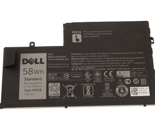 Dell OPD19 Battery for Latitude 3450 3550 | 58 Wh 7.4 V 4-Cell | Replaces TRHFF