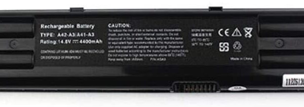 Replacement Laptop Battery for Asus A42-A3 A6 A41-A3 Z91V A6R A6000 A3000 G2P 8 Cell 4400mAh