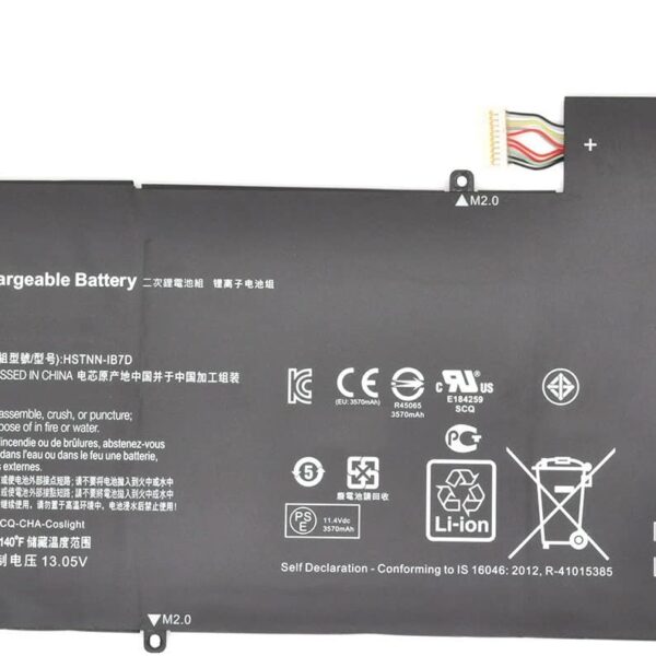 11.4V 42wh 3570MAH HP original Laptop Battery ML03XL compatible with HP Spectre X2 12-A000 12-A001DX HSTNN-IB7D 814277-005 813999-1C1