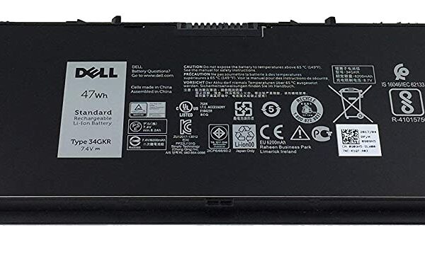 Dell 34 GKR Battery 47 Wh for Latitude E7440 & E7450 Laptops