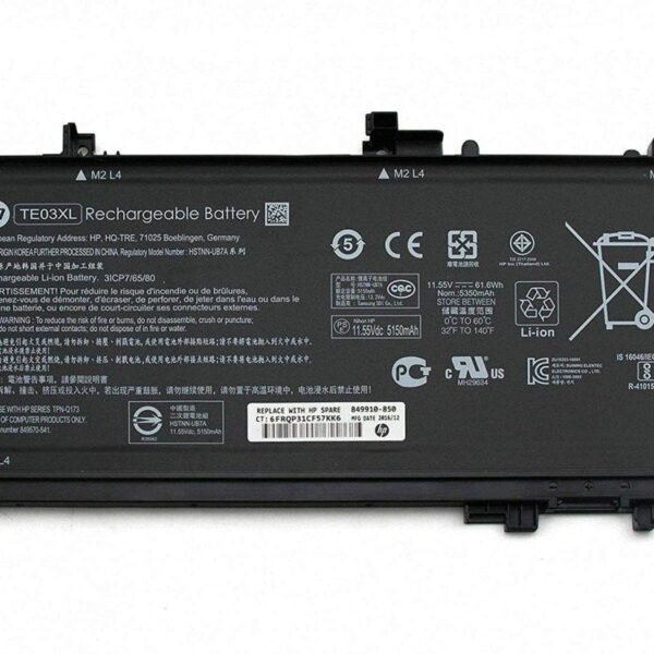 HP TE03XL battery for Pavilion 15-BC000 OMEN 15-AX000 Series Notebook-- MPN:TE03XL