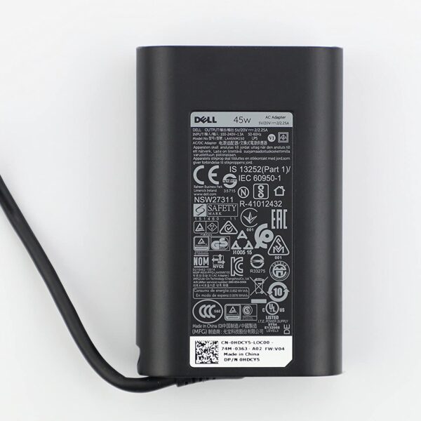 Dell 45 W USB-C AC Adapter Charger for LA45 NM150 HDCY5 Laptops