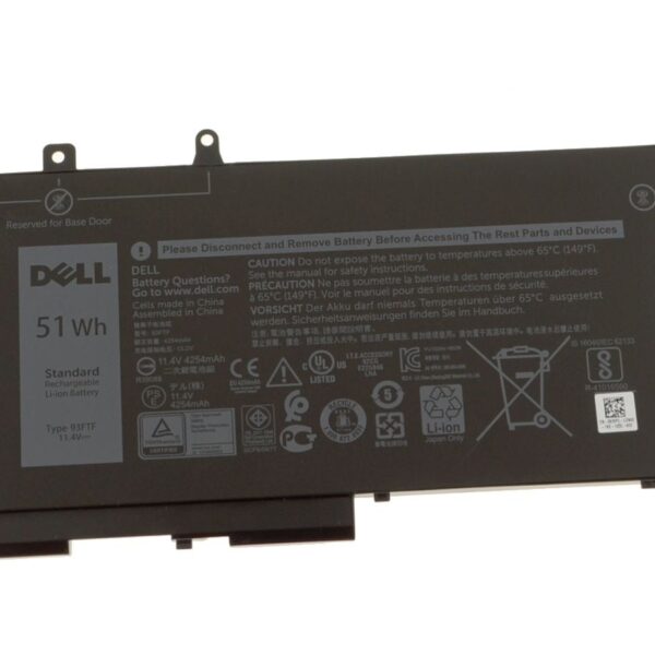 JIAZIJIA 93 FTF 51 Wh Battery for Dell Latitude 5490 5590 | GJKNX D4 CMT 83 XPC