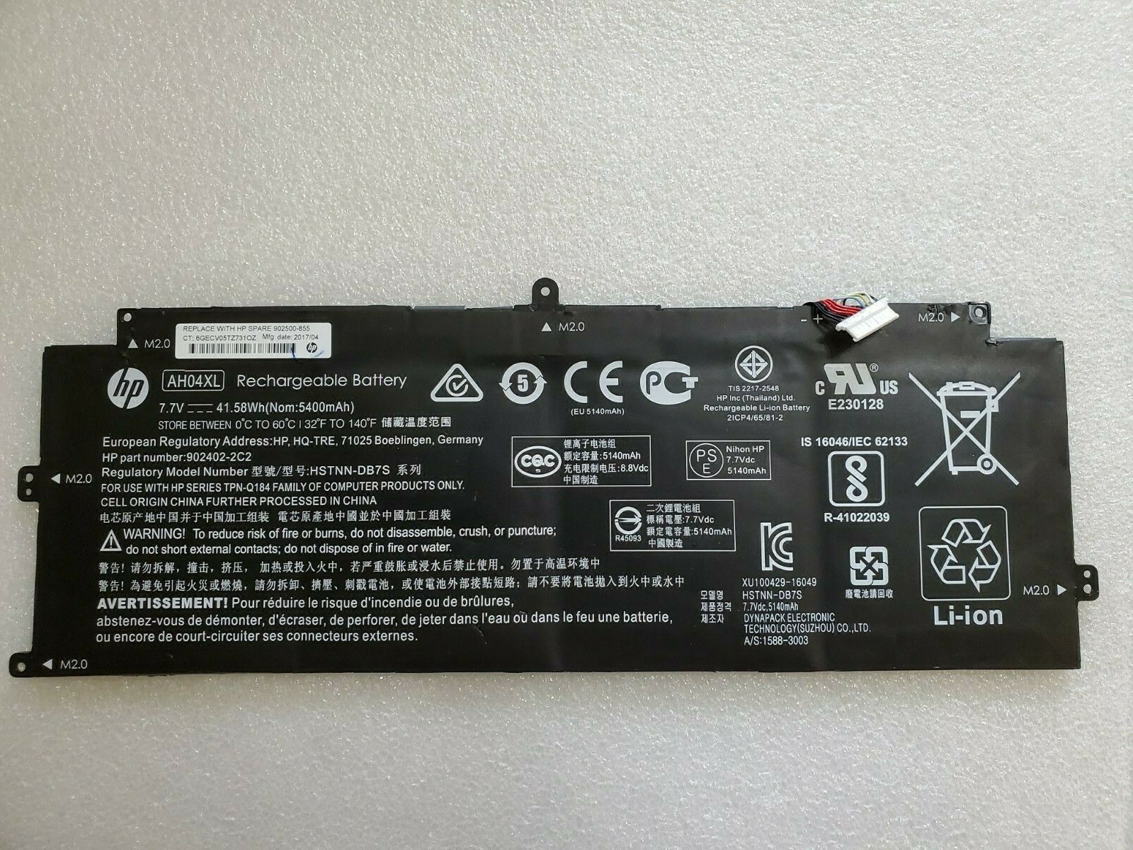 HP original AH04XL HP Spectre X2 12-C0 Series, Spectre X2 12-C003TU HSTNN-DB7S 902402-2C2 Laptop Battery