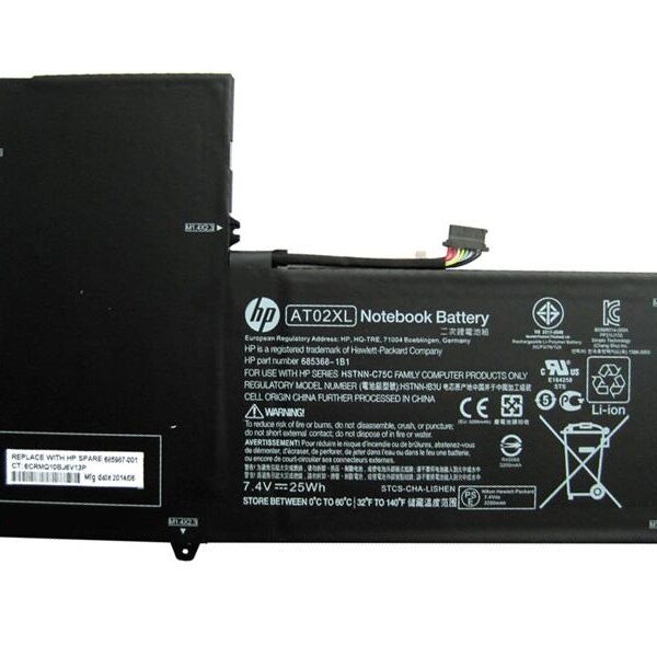 7.4V 25Wh HP original AT02XL Laptop Battery compatible with HP Elitepad 900 G1 Table HSTNN-C75C HSTNN-IB3U AT02025XL D3H85UT HSTNN-DB3U