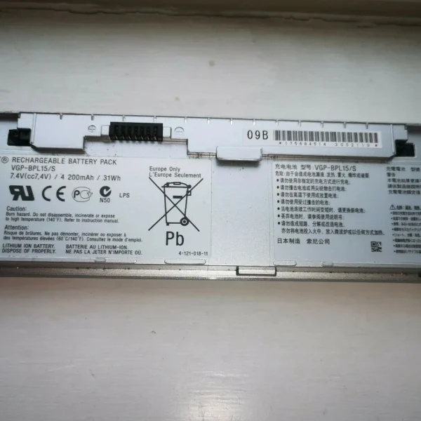 Original VGP-BPS15 VGP-BPL15/S Sony Vaio VGN-P15G Silver Laptop Battery