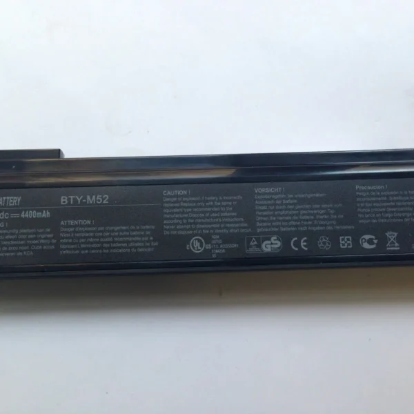 BTY-M52 Laptop Battery For MSI L710 L715 L720 L725 L730 L735 L740 L745 m520 m522