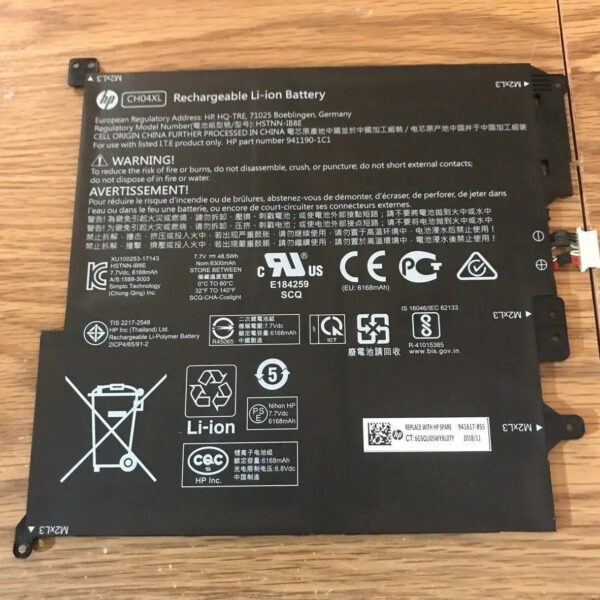 7.7V 48Wh Hp CH04XL 941190-1C1 941617-855 CH04048XL-PL HSTNN-IB8E Laptop Battery