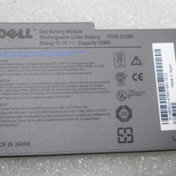 Dell 6 Y270 Battery for Latitude D610 D530 | 11.1 V 53 Wh 6-Cell Li-ion