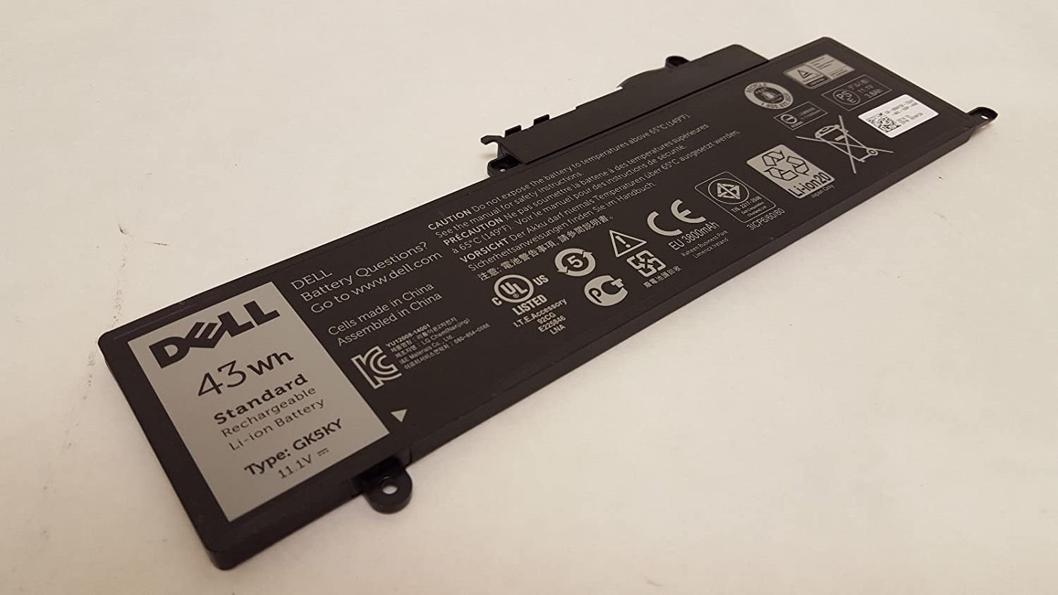 Dell GK5 KY Battery for Inspiron 11-3147 13-7347 | 11.1 V 43 Wh 0 WF28