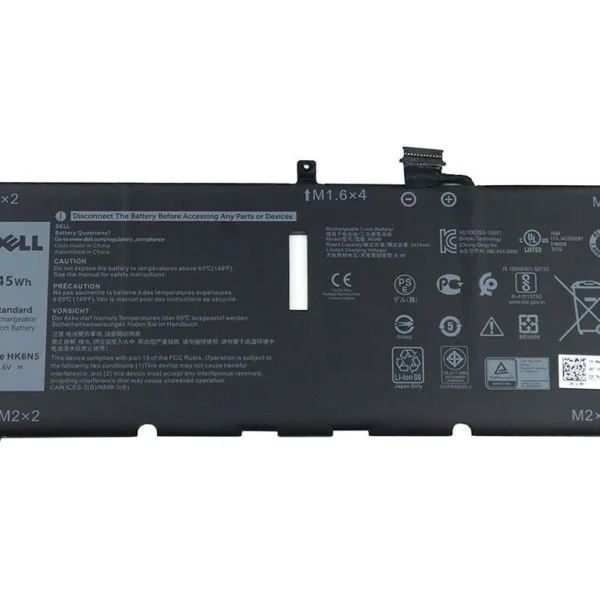 HK6 N5 Battery for Dell Inspiron 13 5390 Latitude 3301 | 45 Wh 7.6 V DGV24