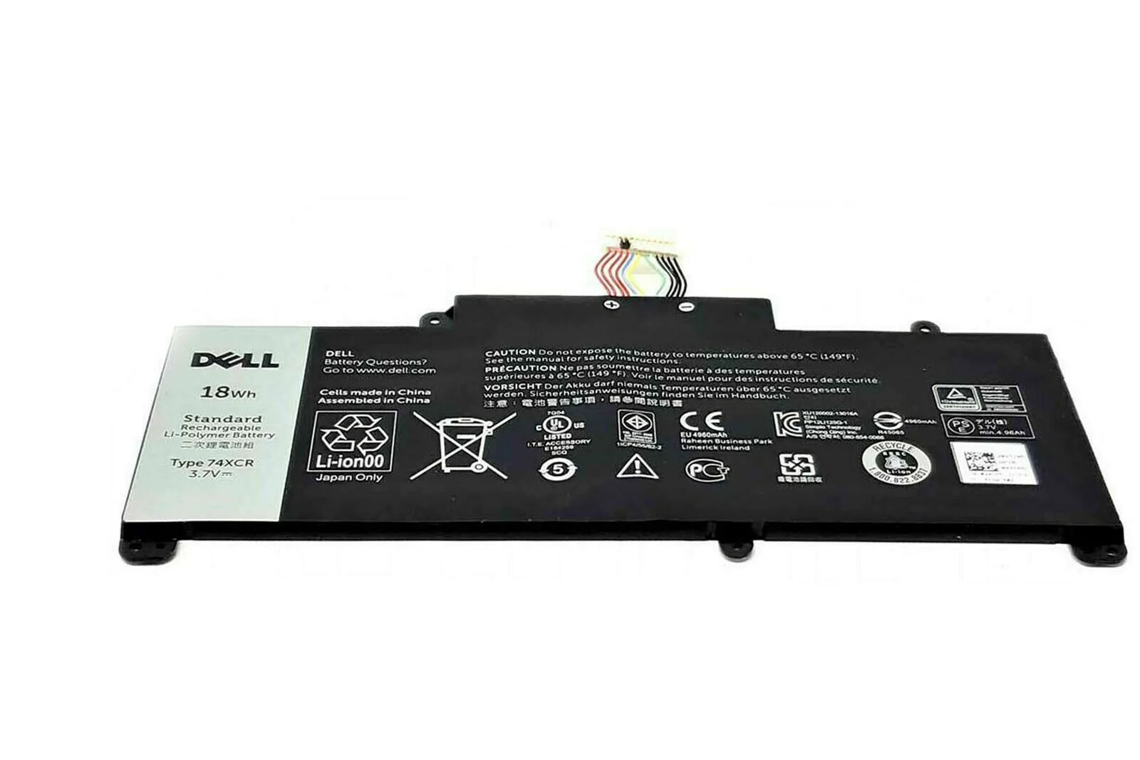 Dell Venue 8 Pro 5830 Battery Replacement for 74 XCR VXGP6 | 18 Wh 3.7 V Li-Ion
