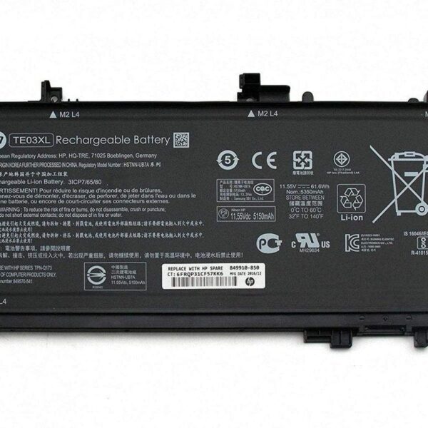 HP TE03XL battery for Pavilion 15-BC000 OMEN 15-AX000 Series Notebook-- MPN:TE04XL