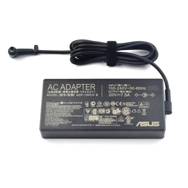 Asus 150W 20V 7.5A Laptop Charger Power Adapter(Connector size:6.0*3.7mm)- Power Cable Included