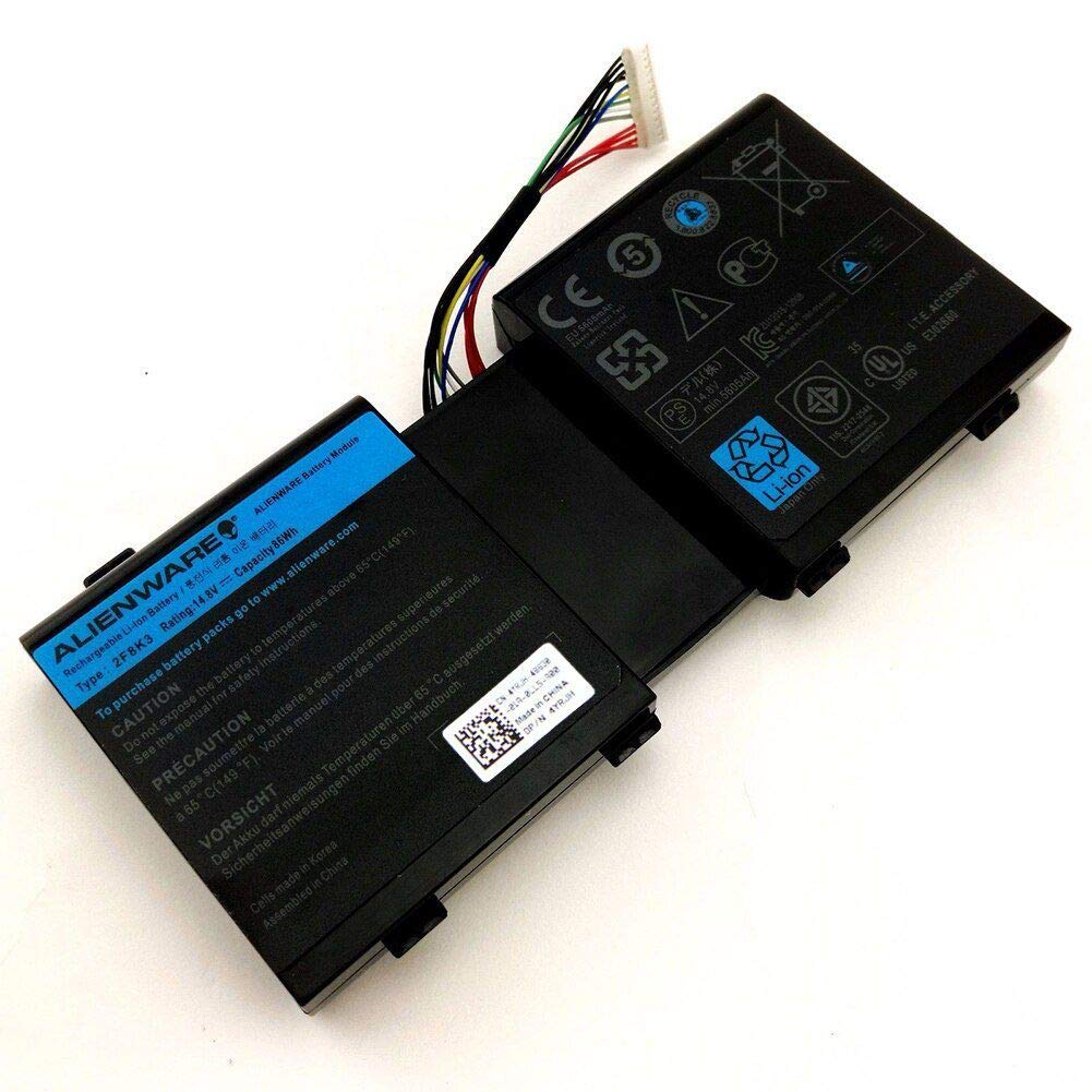 Dell Alienware 17 18 G33 TT Battery | 86 Wh 14.8 V | Replaces 2 F8 K3 KJ2 PX for M17 X M18 X
