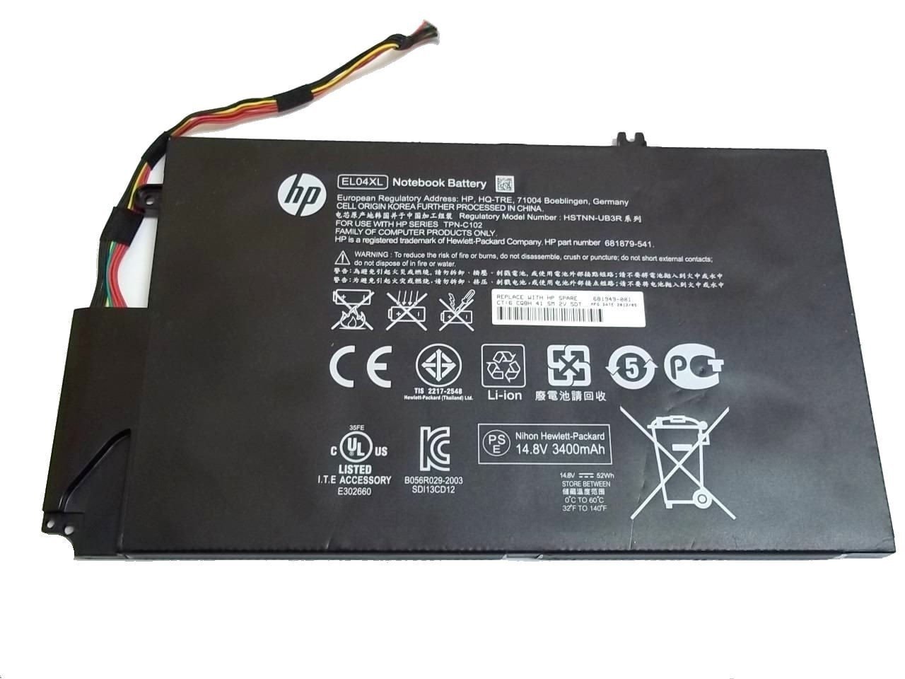 HP original Hp El04xl Hp 4-1000 Notebook Laptop Battery